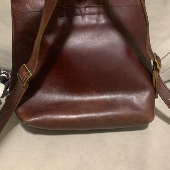 Portland Leather Dark Brown Tote Backpack “The Classic” Size main image 11